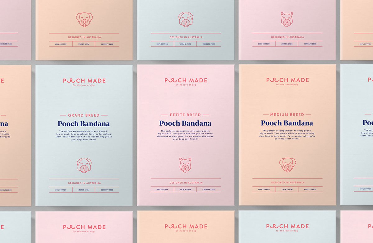 Pooch Made零售商品牌形象  信封設(shè)計